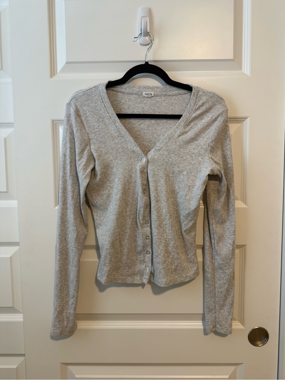 Garage Light Gray Ribbed Tank Top